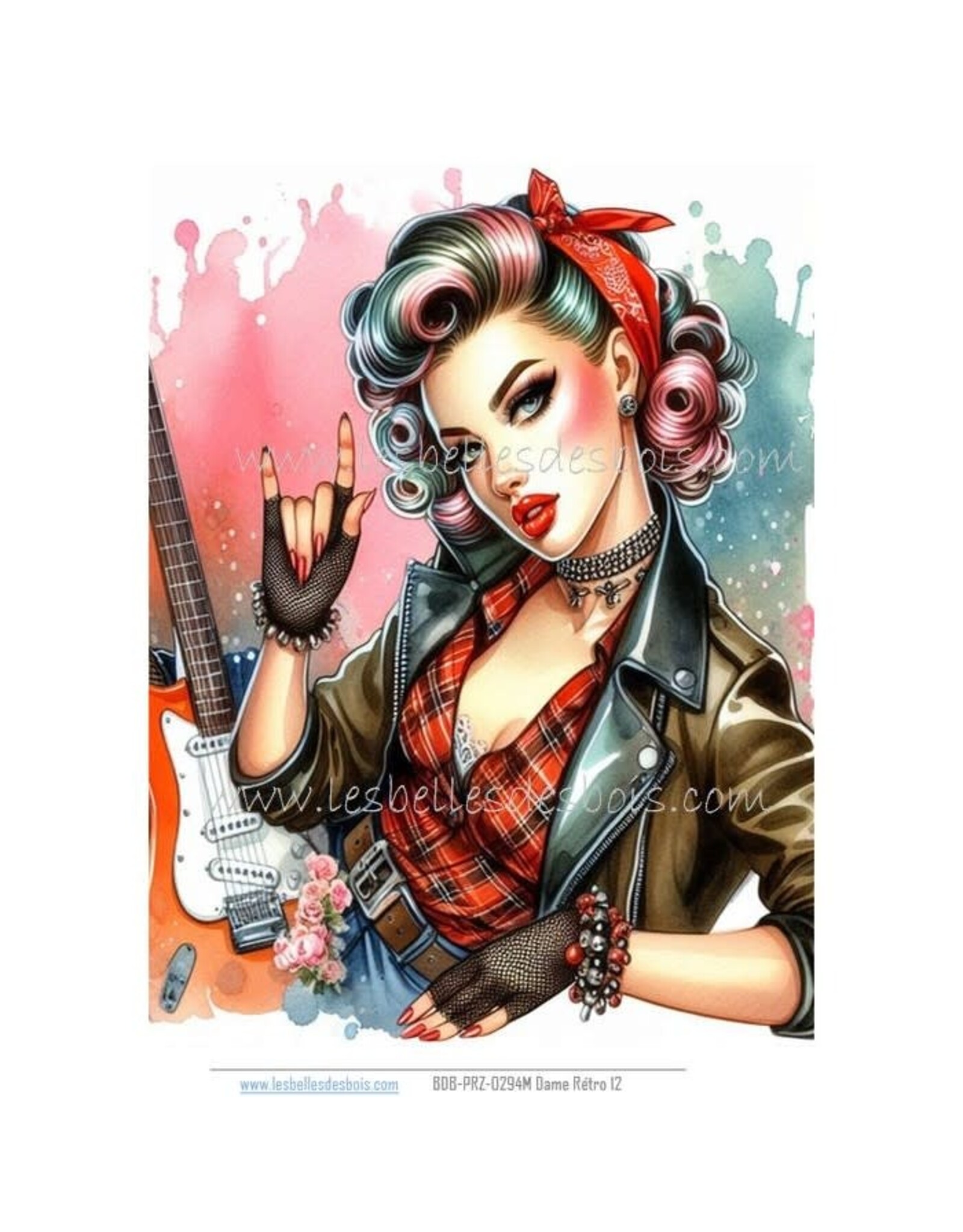 LES BELLES DES BOIS LES BELLES DES BOIS RETRO 12 RICE PAPER