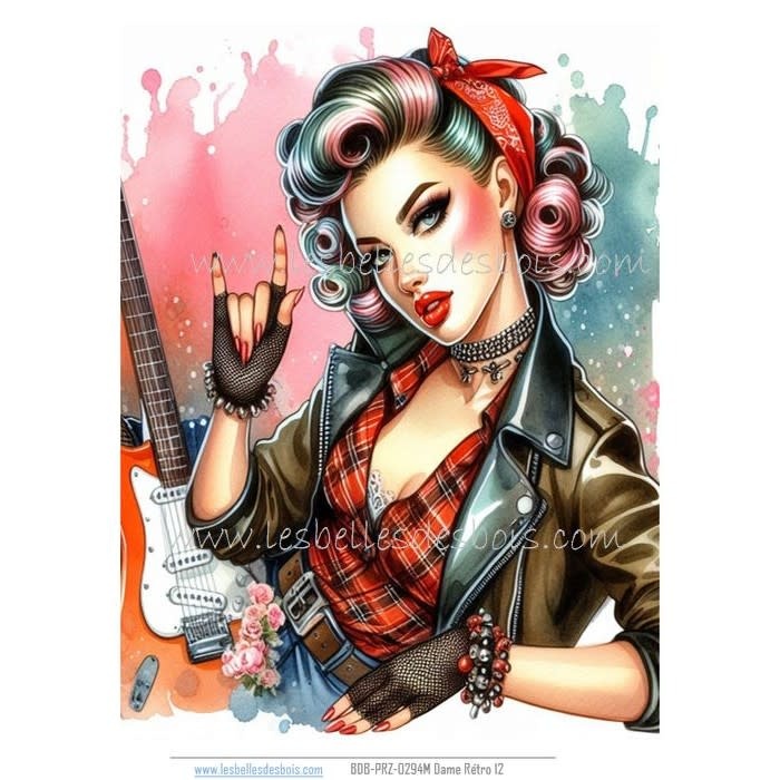 LES BELLES DES BOIS LES BELLES DES BOIS RETRO 12 RICE PAPER
