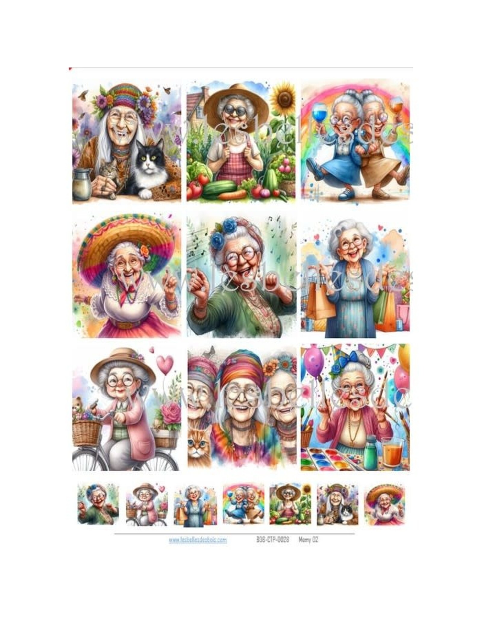 LES BELLES DES BOIS LES BELLES DES BOIS MEMY 2 CARD TOPPER