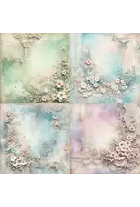 SIMPLY STATED SIMPLY STATED RAINBOW FLORALS 10 12x12 CARDSTOCK
