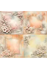 SIMPLY STATED SIMPLY STATED RAINBOW FLORALS 9 12x12 CARDSTOCK