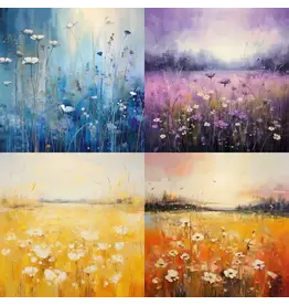 SIMPLY STATED SIMPLY STATED COLORFUL LANDSCAPES 10 12x12 CARDSTOCK