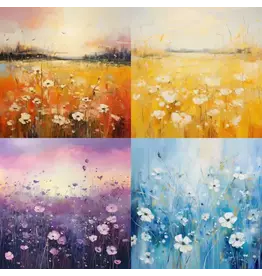SIMPLY STATED SIMPLY STATED COLORFUL LANDSCAPES 9 12x12 CARDSTOCK