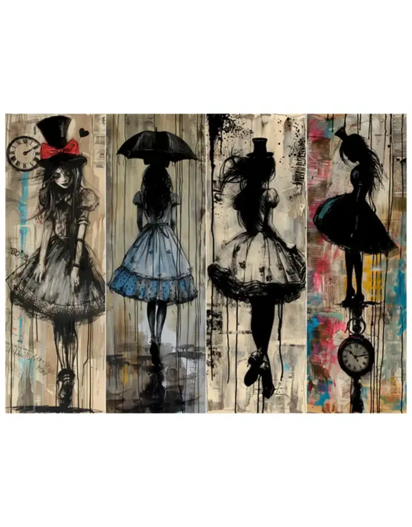 SIMPLY STATED SIMPLY STATED WE'RE ALL MAD HERE 8.5x11 BOOKMARK SHEET