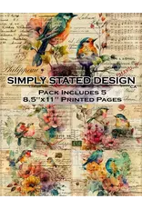SIMPLY STATED SIMPLY STATED BIRDS 8.5x11 PAPER PACK
