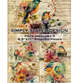 SIMPLY STATED SIMPLY STATED BIRDS 8.5x11 PAPER PACK