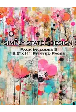 SIMPLY STATED SIMPLY STATED ABSTRACT PAINTINGS 8.5x11 PAPER PACK