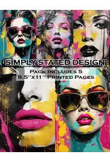 SIMPLY STATED SIMPLY STATED POP ART PRINCESS 8.5x11 PAPER PACK