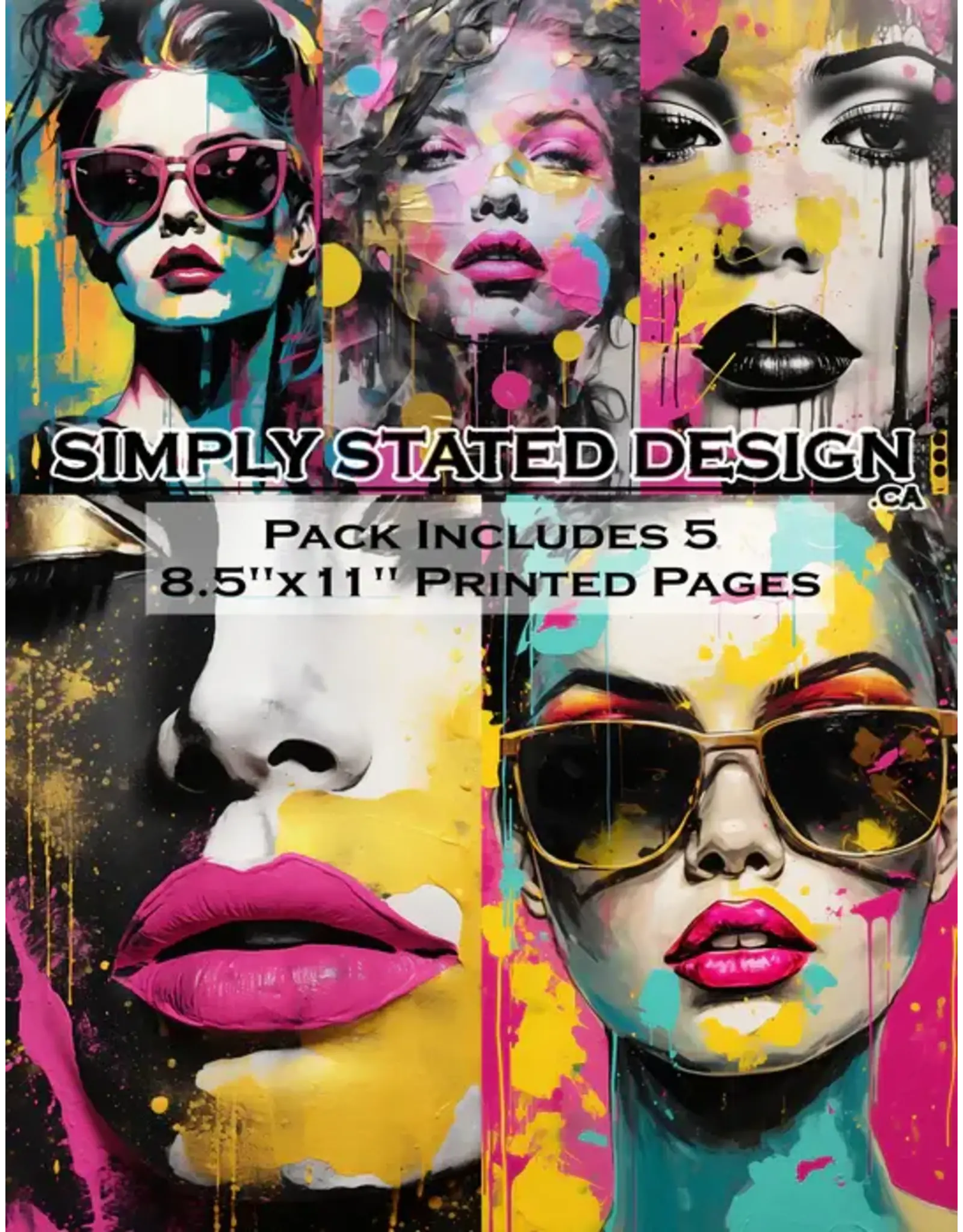 SIMPLY STATED SIMPLY STATED POP ART PRINCESS 8.5x11 PAPER PACK