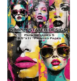 SIMPLY STATED SIMPLY STATED POP ART PRINCESS 8.5x11 PAPER PACK