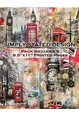 SIMPLY STATED SIMPLY STATED LONDON 8.5x11 PAPER PACK