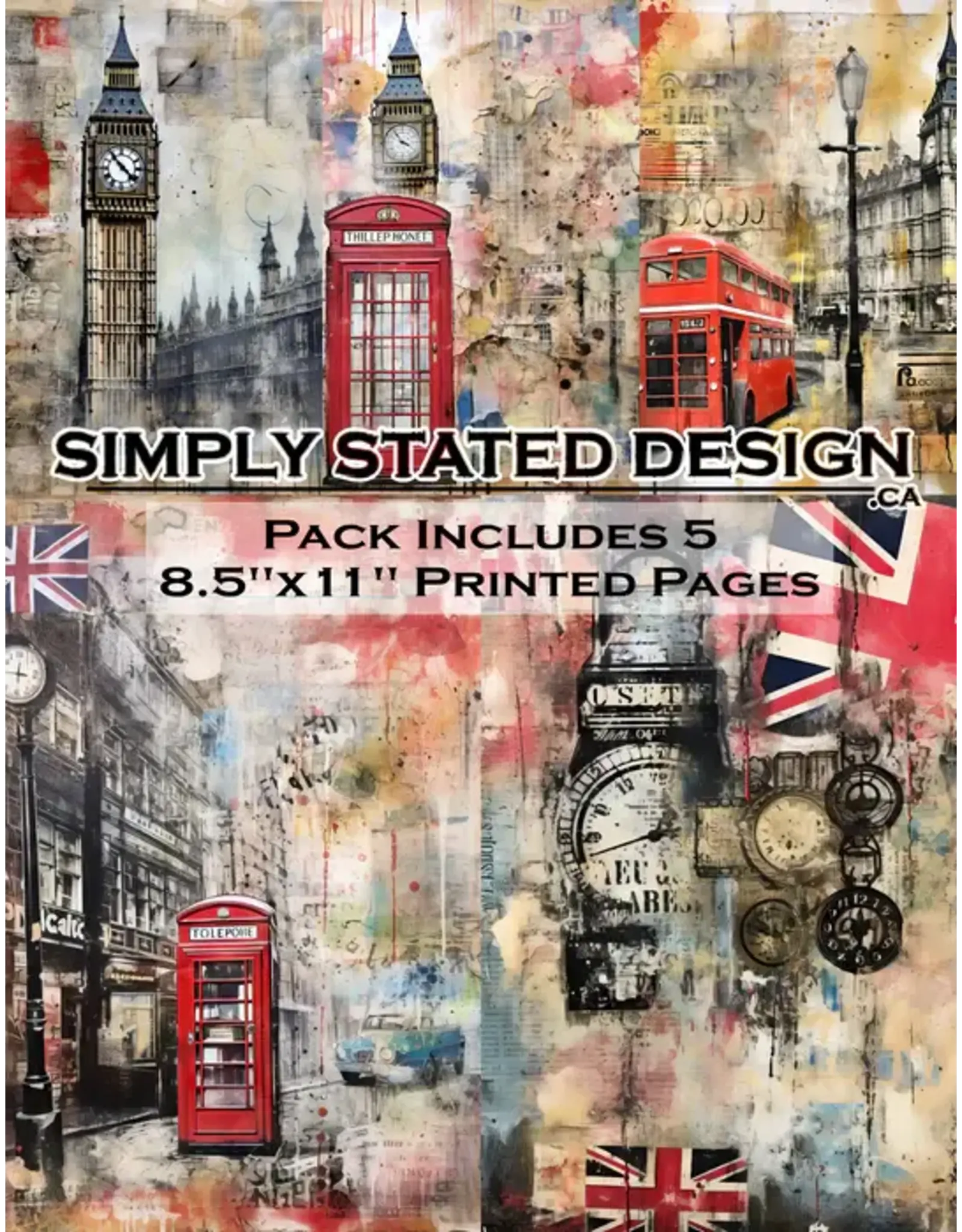 SIMPLY STATED SIMPLY STATED LONDON 8.5x11 PAPER PACK