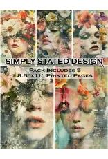 SIMPLY STATED SIMPLY STATED FLORAL FEMME 8.5x11 PAPER PACK
