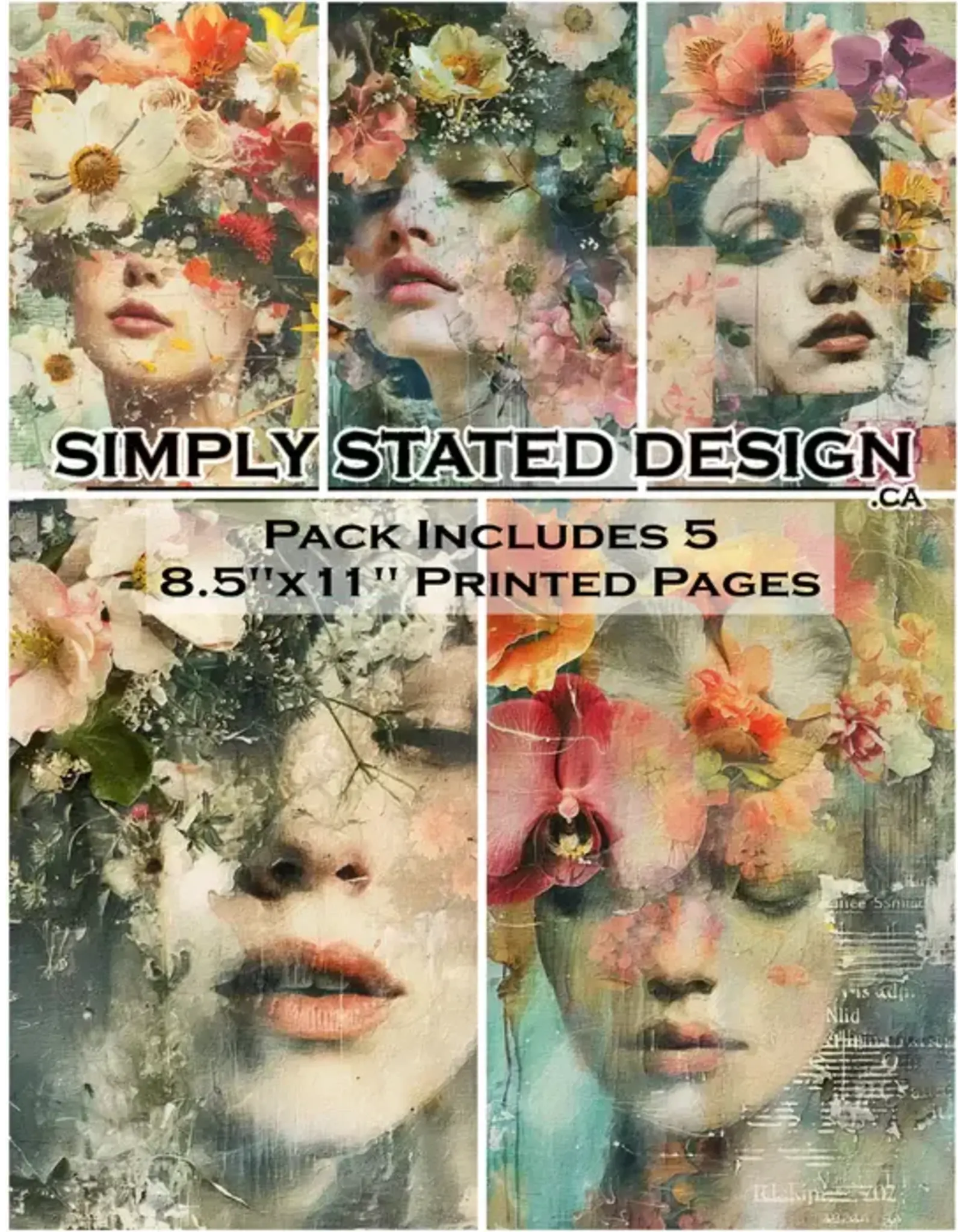 SIMPLY STATED SIMPLY STATED FLORAL FEMME 8.5x11 PAPER PACK