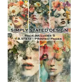 SIMPLY STATED SIMPLY STATED FLORAL FEMME 8.5x11 PAPER PACK