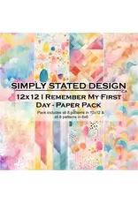 SIMPLY STATED SIMPLY STATED I REMEMBER MY FIRST DAY 12x12 PAPER PACK