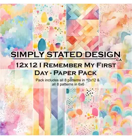 SIMPLY STATED SIMPLY STATED I REMEMBER MY FIRST DAY 12x12 PAPER PACK