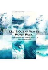 SIMPLY STATED SIMPLY STATED OCEAN WAVES 12x12 PAPER PACK