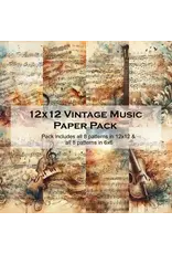 SIMPLY STATED SIMPLY STATED VINTAGE MUSIC 12x12 PAPER PACK