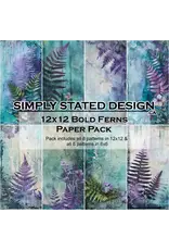 SIMPLY STATED SIMPLY STATED BOLD FERNS 12x12 PAPER PACK