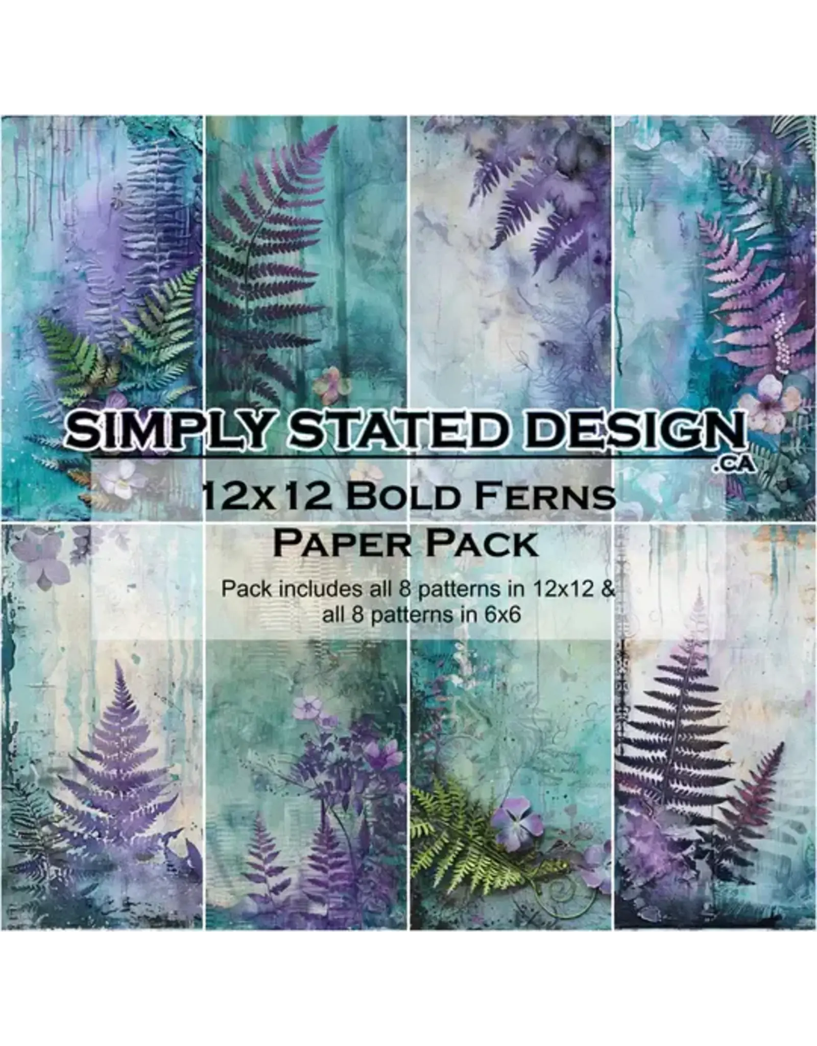 SIMPLY STATED SIMPLY STATED BOLD FERNS 12x12 PAPER PACK