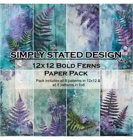 SIMPLY STATED SIMPLY STATED BOLD FERNS 12x12 PAPER PACK