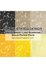 SIMPLY STATED SIMPLY STATED SWEET LIKE SUNSHINE 12x12 SOLID PAPER PACK