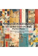 SIMPLY STATED SIMPLY STATED MID CENTURY MOM 12x12 PAPER PACK