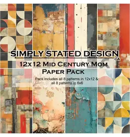 SIMPLY STATED SIMPLY STATED MID CENTURY MOM 12x12 PAPER PACK