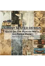 SIMPLY STATED SIMPLY STATED OH THE PLACES WE'LL GO 12x12 PAPER PACK