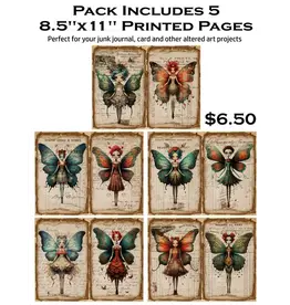 SIMPLY STATED SIMPLY STATED QUIRKY FAIRIES 8.5x11 PAPER PACK