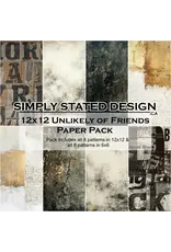 SIMPLY STATED SIMPLY STATED UNLIKELY OF FRIENDS 12x12 PAPER PACK