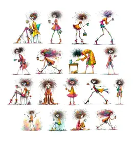 SIMPLY STATED SIMPLY STATED JUST A SPLASH QUIRKY CHARACTERS GLOSSY EPHEMERA