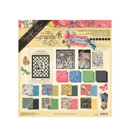 GRAPHIC 45 GRAPHIC 45 FLUTTER KEEPSAKE KIT WITH EXCLUSIVE METAL DIE