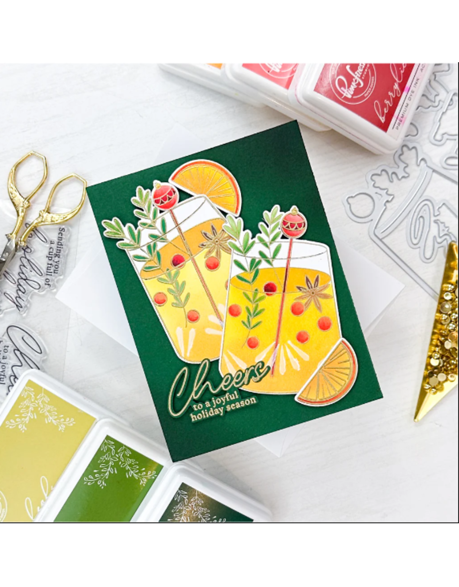 PINKFRESH PINKFRESH STUDIO HOLIDAY SPIRIT DIE SET