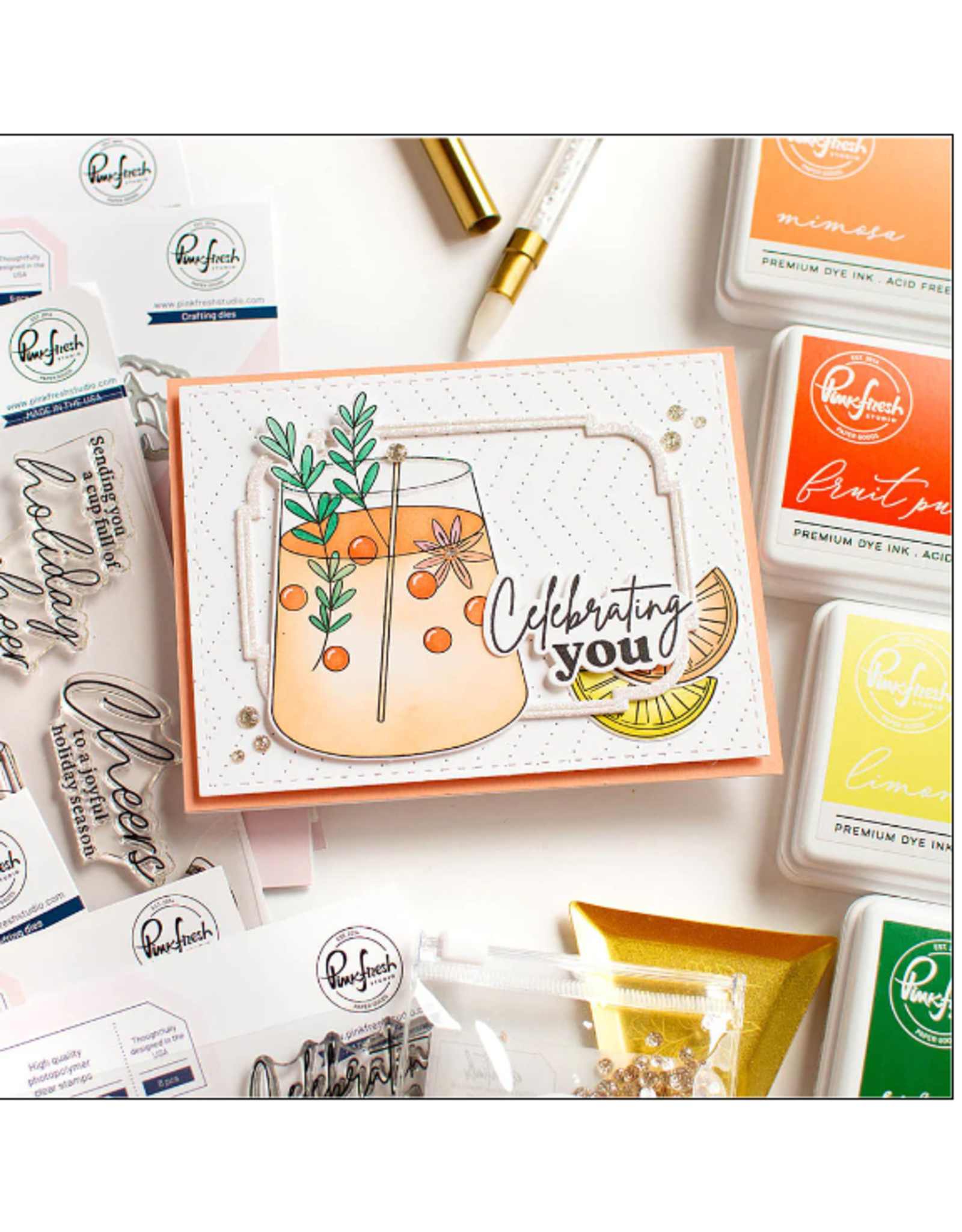 PINKFRESH PINKFRESH STUDIO HOLIDAY SPIRIT DIE SET