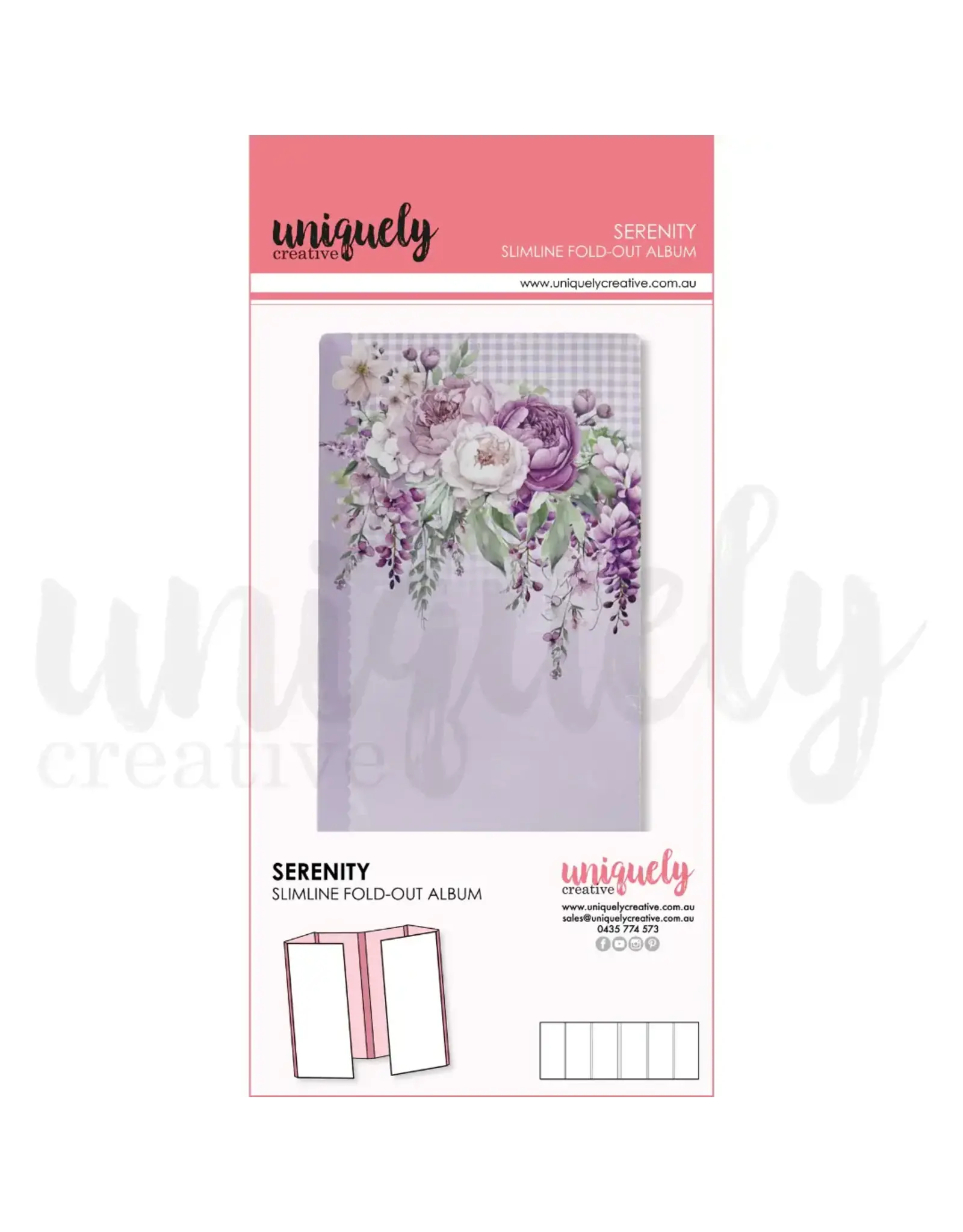 UNIQUELY CREATIVE UNIQUELY CREATIVE SERENITY SLIMLINE FOLD-OUT ALBUM