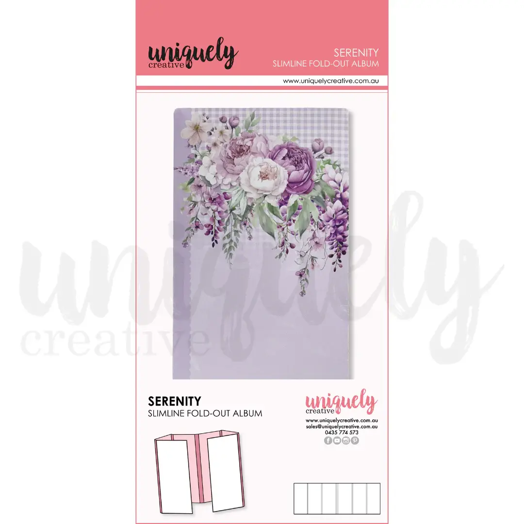 UNIQUELY CREATIVE UNIQUELY CREATIVE SERENITY SLIMLINE FOLD-OUT ALBUM