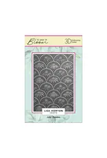 LISA HORTON CRAFTS LISA HORTON CRAFTS A YEAR IN BLOOM LIMITED EDITION A6 3D EMBOSSING FOLDER JULY - DAISIES
