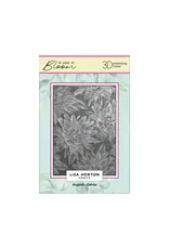 LISA HORTON CRAFTS LISA HORTON CRAFTS A YEAR IN BLOOM LIMITED EDITION A6 3D EMBOSSING FOLDER AUGUST - DAHLIA