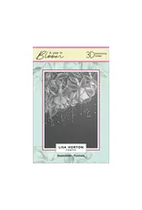 LISA HORTON CRAFTS LISA HORTON CRAFTS A YEAR IN BLOOM LIMITED EDITION A6 3D EMBOSSING FOLDER SEPTEMBER - FUCHSIA