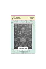 LISA HORTON CRAFTS LISA HORTON CRAFTS A YEAR IN BLOOM LIMITED EDITION A6 3D EMBOSSING FOLDER OCTOBER - THISTLE