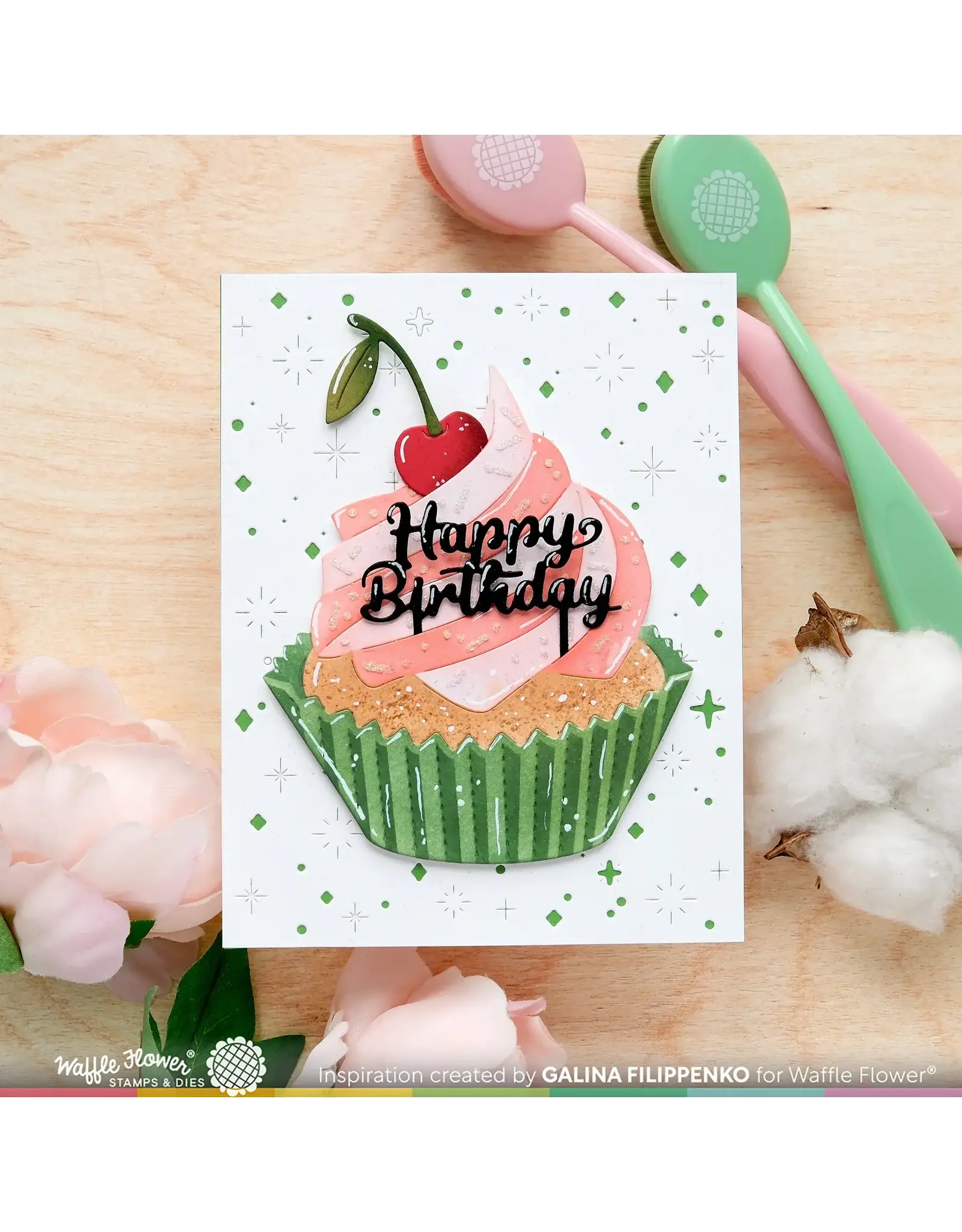 WAFFLE FLOWER WAFFLE FLOWER SWEET CUPCAKE DIE SET