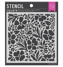 HERO ARTS HERO ARTS STENCIL SQUARE FLORAL GARDEN 6X6 STENCIL