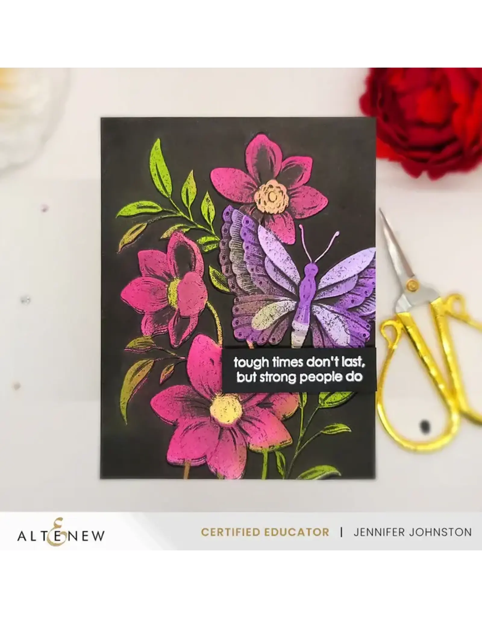ALTENEW ALTENEW SERENE GARDEN 3D EMBOSSING FOLDER