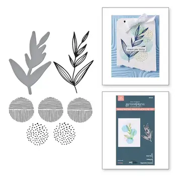 SPELLBINDERS SPELLBINDERS BETTERPRESS DINA WAKLEY MODERN BOTANICALS COLLECTION GROWING PRESS PLATES & DIE SET