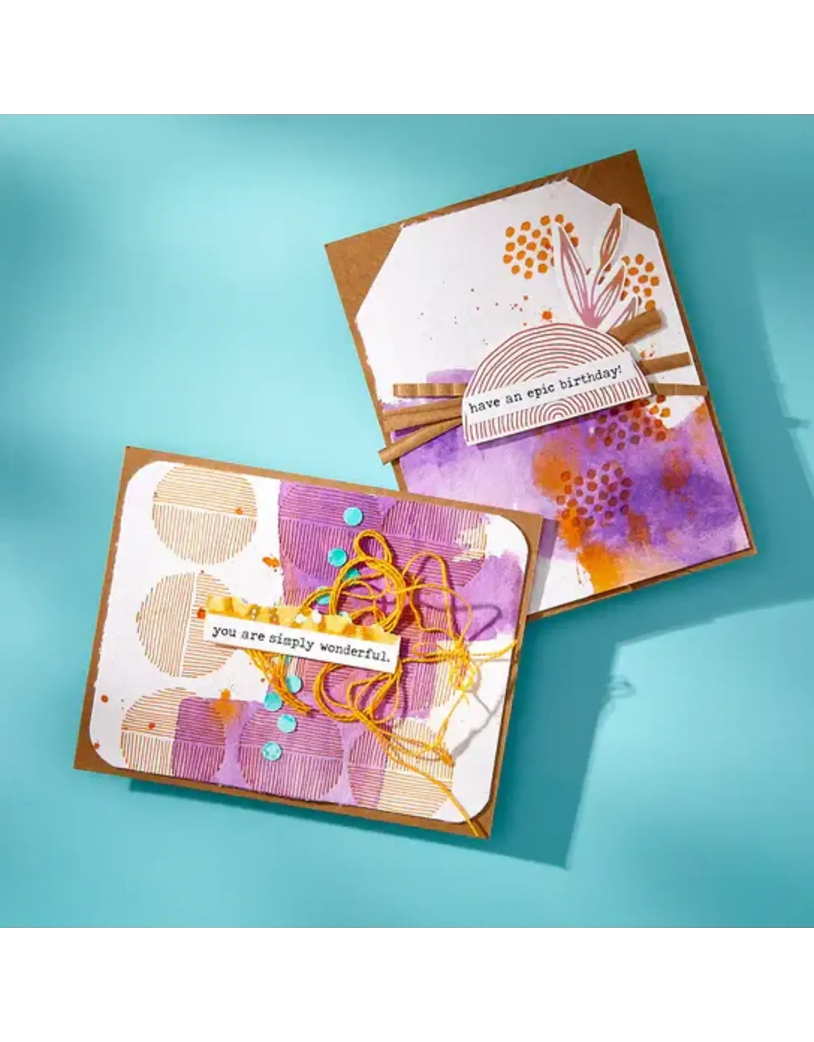 SPELLBINDERS SPELLBINDERS BETTERPRESS DINA WAKLEY MODERN BOTANICALS COLLECTION GROWING PRESS PLATES & DIE SET