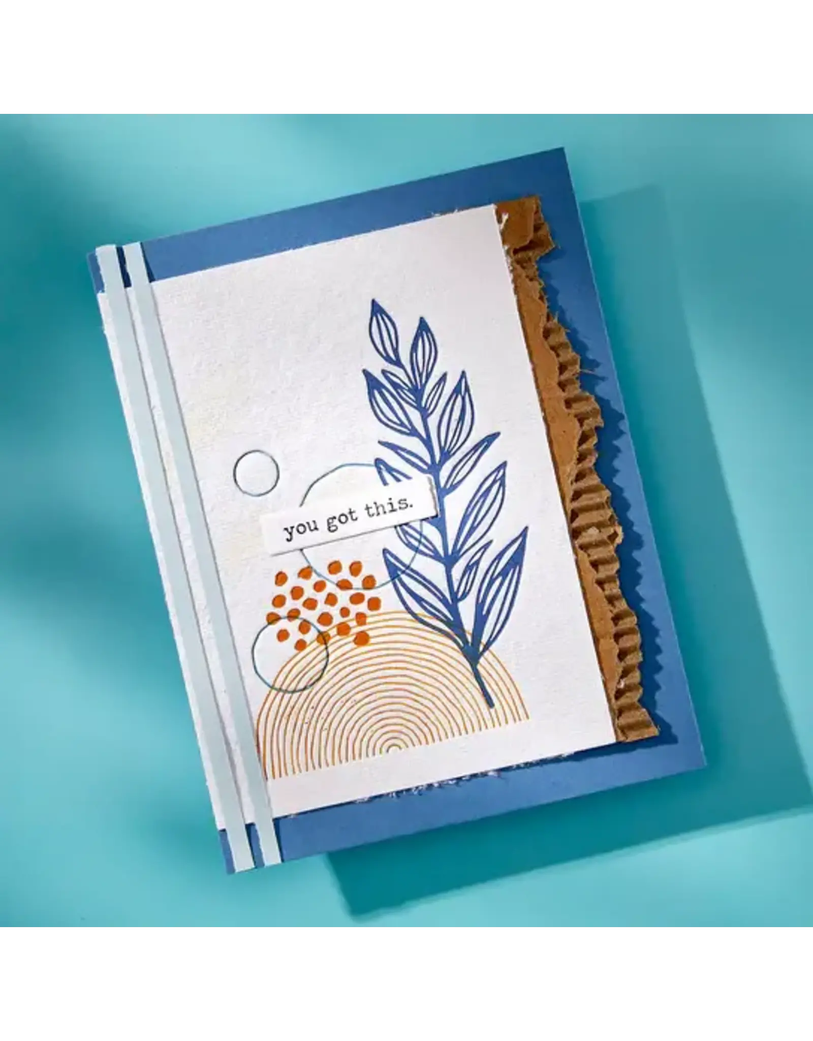 SPELLBINDERS SPELLBINDERS BETTERPRESS DINA WAKLEY MODERN BOTANICALS COLLECTION FLOURISHING PRESS PLATES & DIE SET