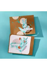 SPELLBINDERS SPELLBINDERS BETTERPRESS DINA WAKLEY MODERN BOTANICALS COLLECTION FLOURISHING PRESS PLATES & DIE SET