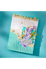 SPELLBINDERS SPELLBINDERS DINA WAKLEY MODERN BOTANICALS COLLECTION LINED CORNERS 3D EMBOSSING FOLDER